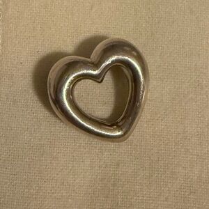 James Avery Silver Heart Necklace Pendant - retired